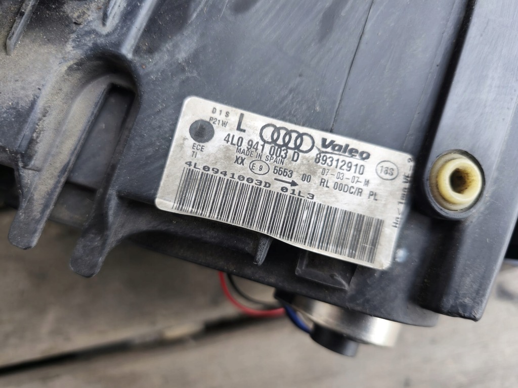 фото №15, Audi q7 4l лампа левая перед ксенон anglik 4l0941003d