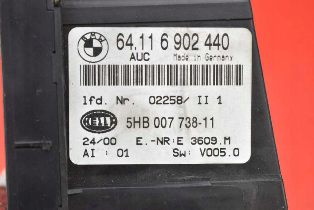 Панель управление обдув кондиционер 64116902440 bmw e46 97-03 с Разборки