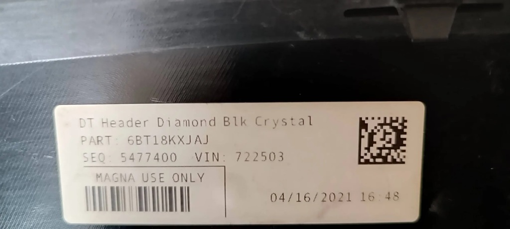 фото №12, Молдинг накладка бампера передній dodge ram 1500 68335015a