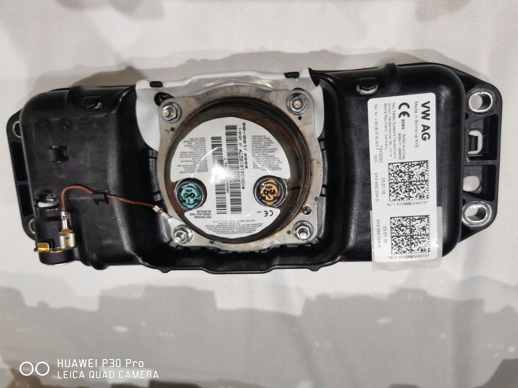 фото №7, Porsche cayenne iii консоль панель приладів приладова + подушка безпеки 9y0 сіра.