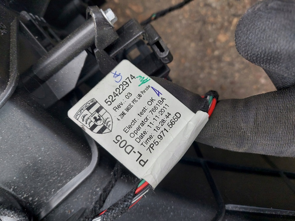 фото №6, Porsche cayenne ii 7p5 отопитель 7p5820005an