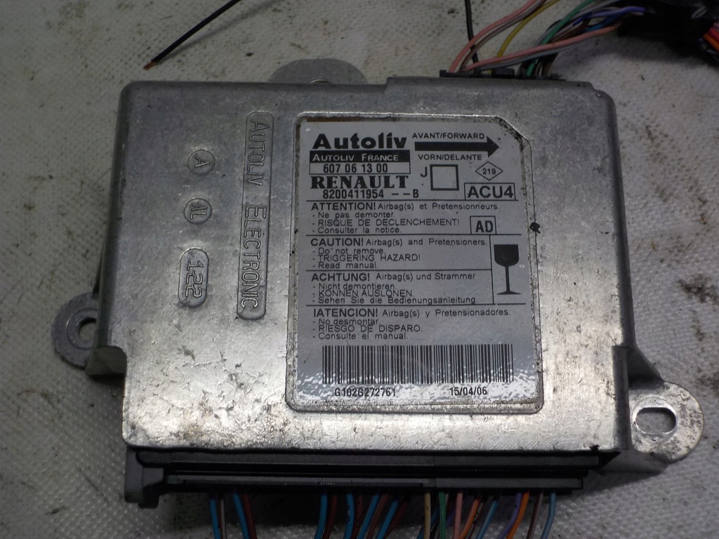 фото №1, Модуль датчик подушка безпеки renault grand scenic ii 8200411954b nr2004