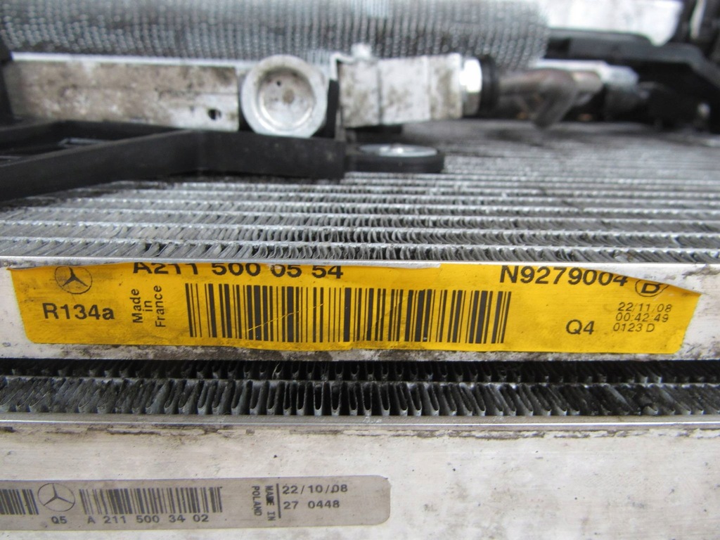 фото №16, Mercedes e w211 211 lift 3.0 cdi радіатор радіатор вентилятор a2115001700