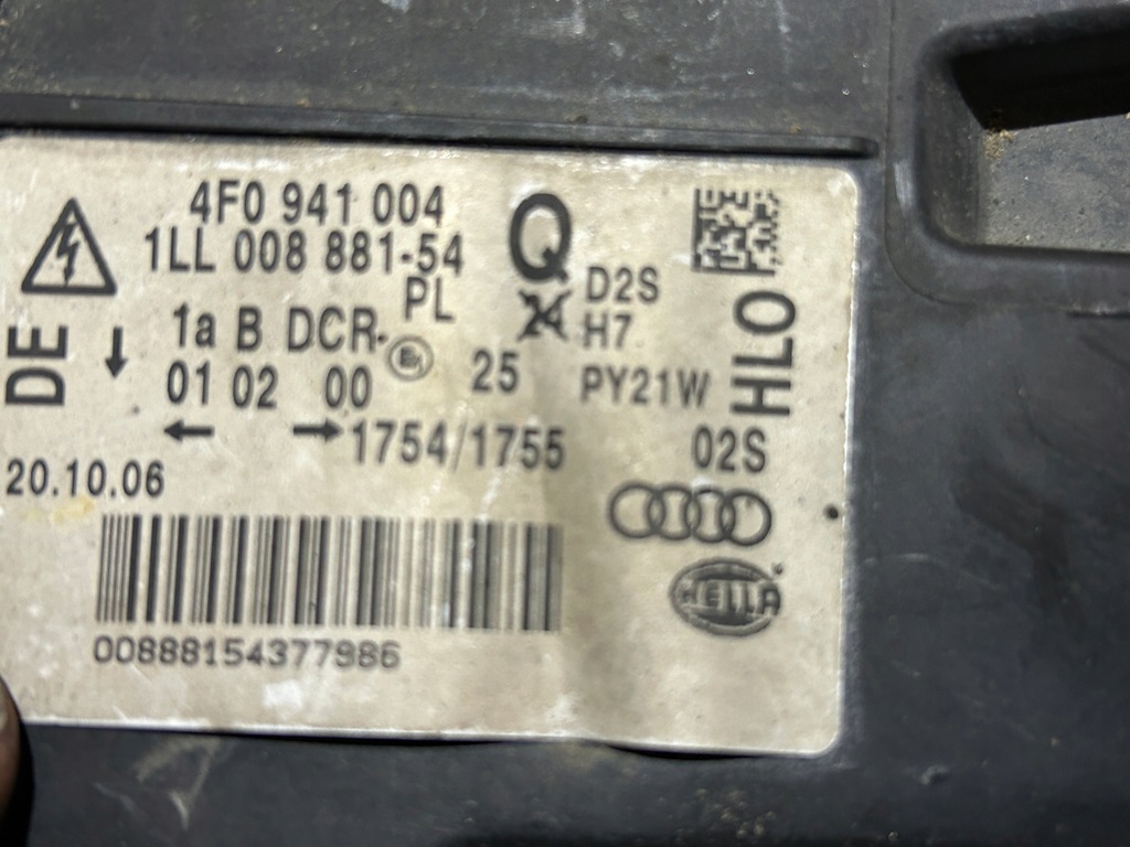 фото №15, Лампа bi ксенон правый перед audi a6 s6 c6 europa