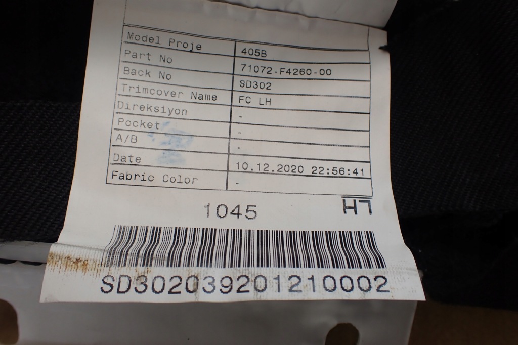 фото №11, Toyota c-hr оббивка сидіння сидіння лівий перед 71072-f4260