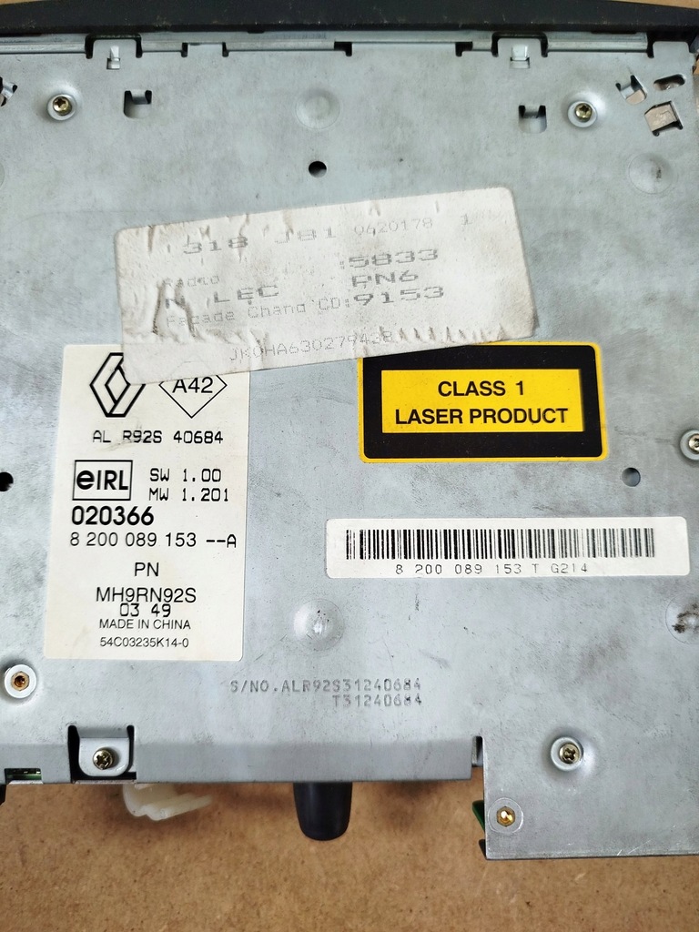 фото №4, Радио проигрыватель cd заводской renault espace iv 8200089153