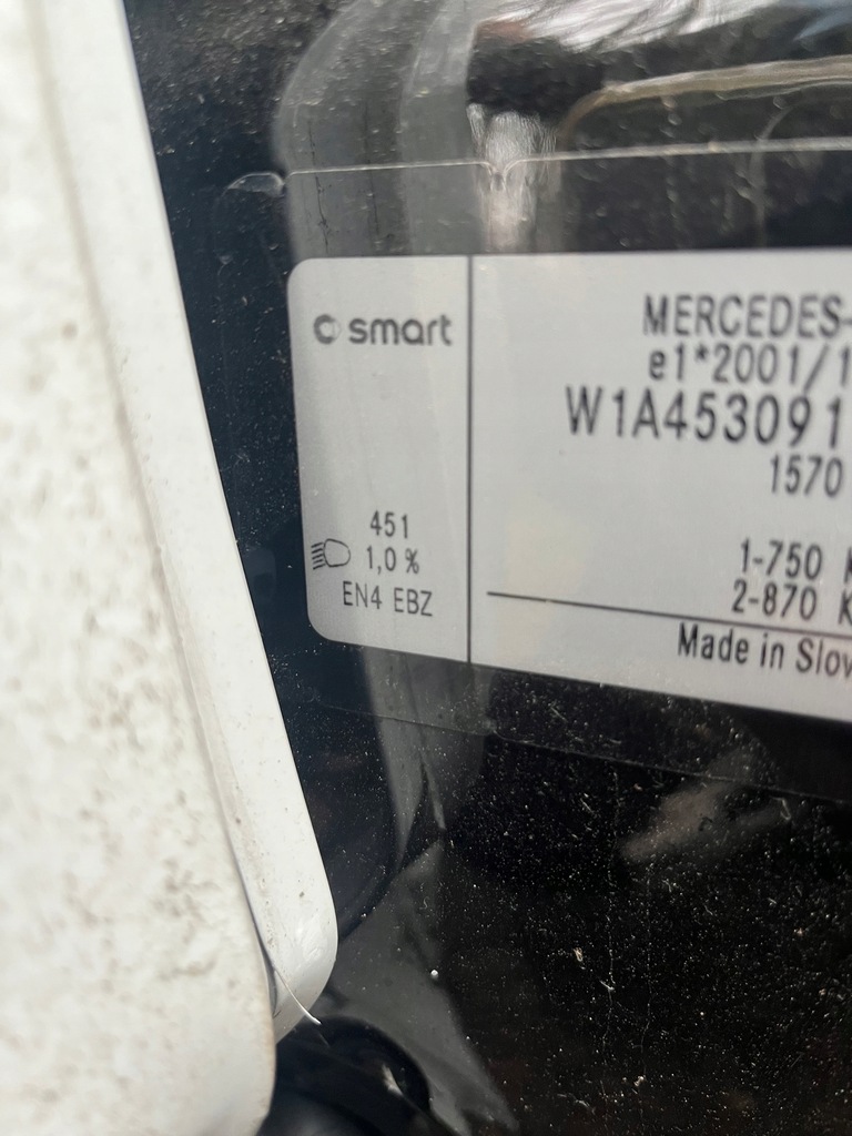 фото №10, Smart forfour eq крышка багажника крыло полный kompletny задняя en4 ebz 2021 real foto