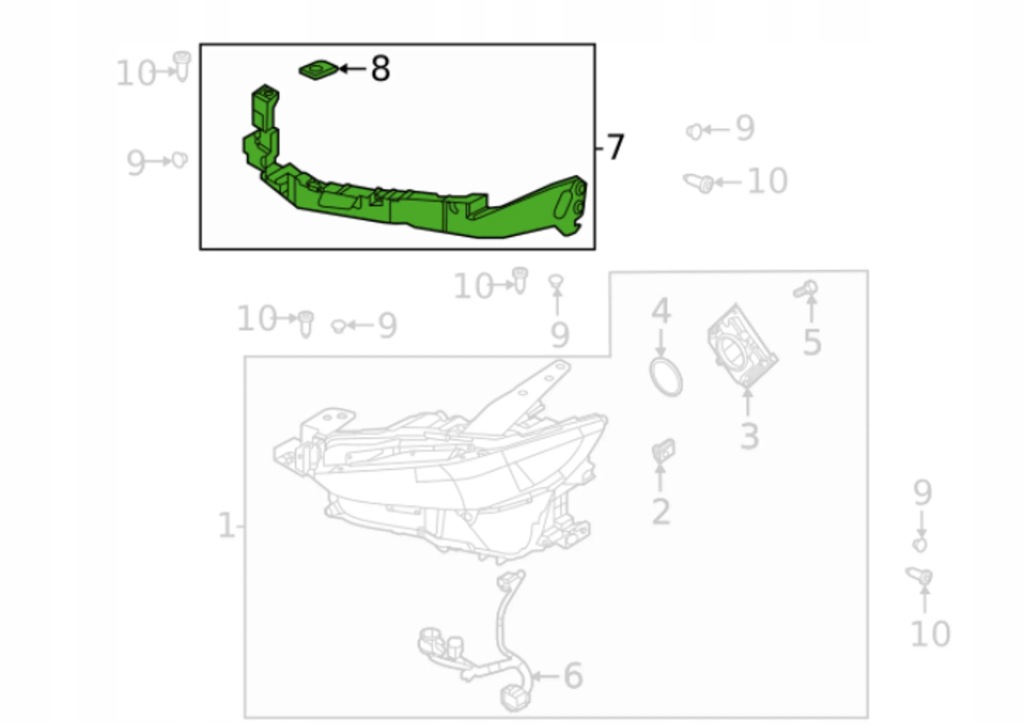 Направляющая бампера pod фара передний левый оригинал mazda cx-30 dfr550160d Киев