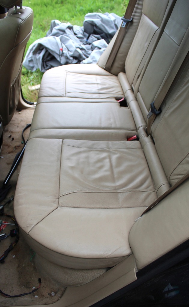 фото №4, Заднее сиденье задняя кремовый кожа bmw x5 e53