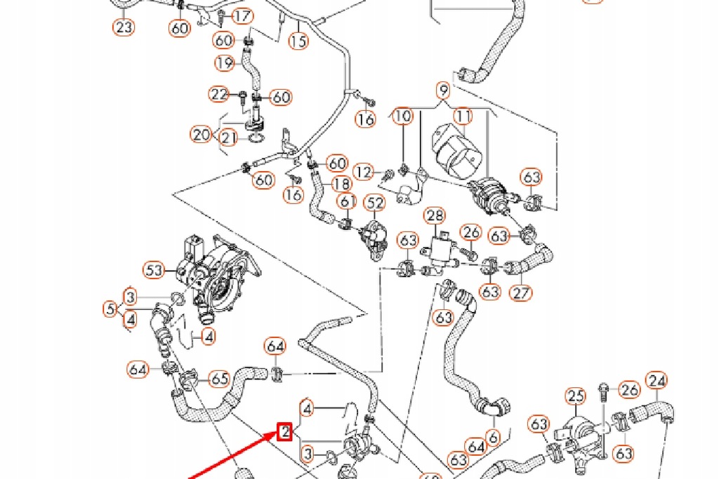 фото №10, Audi a3 8v адаптер шланг радиатора новый оригинальный 5q0122291bl