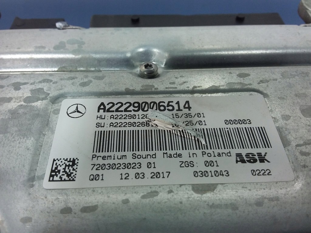 фото №6, Mercedes s w222 набір аудіо burmester комплект