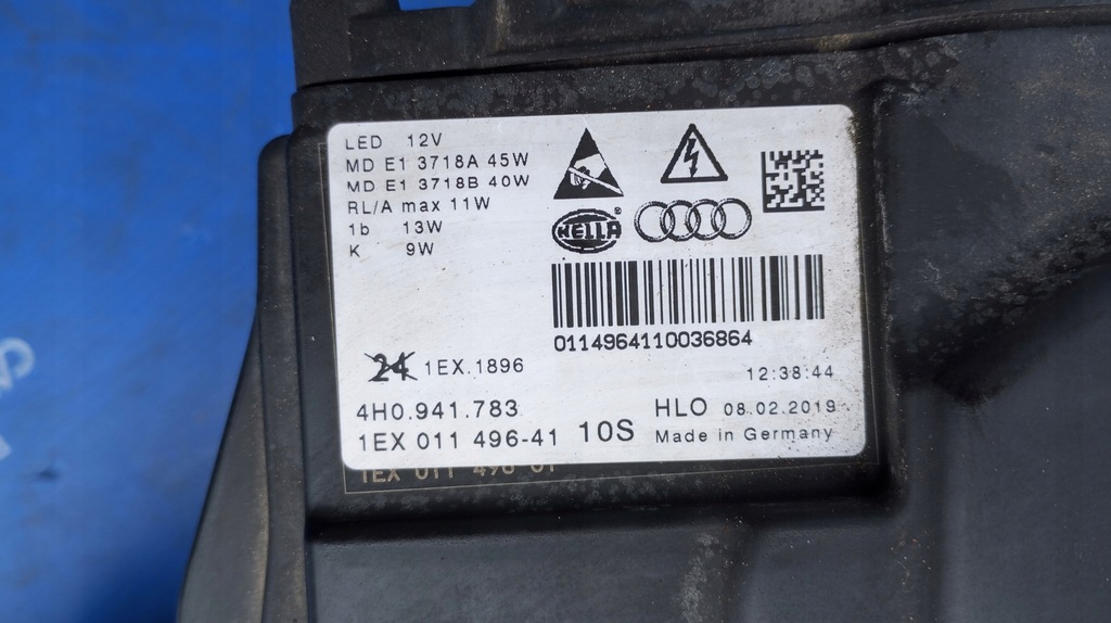 фото №14, Audi a8 s8 d4 lift лампа ліва перед передня full led matrix 4h0941783 eu