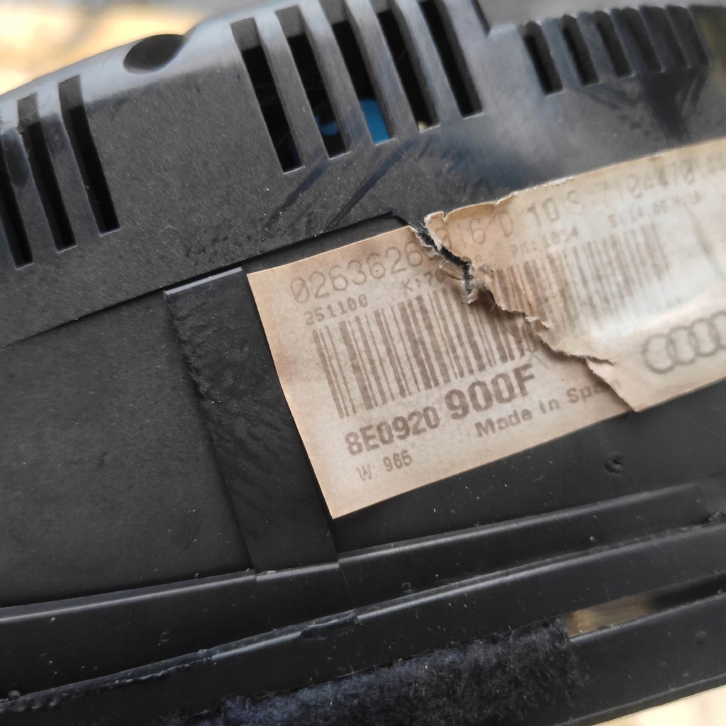 фото №8, Лічильник приладова панель audi a4 b6 2.0b 8e0920900f