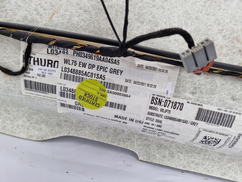 фото №12, Jeep grand cherokee wl l 3.6 limited потолок famcam 2021-