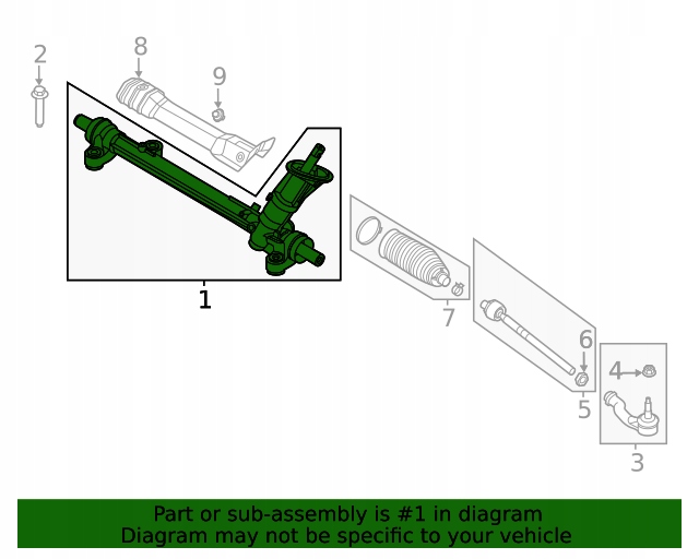 фото №11, Трансмиссия рулевая рулевая рейка escape mk3 2020
