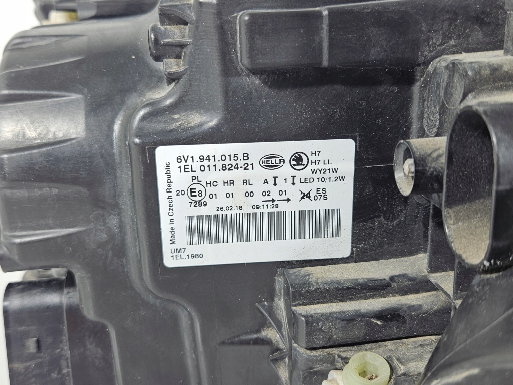 Фара левая перед передняя skoda fabia 3 3 линза led cala европа Оригинал