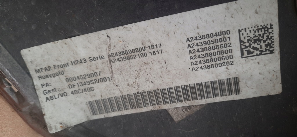 фото №14, Бампер перед mercedes eqa w243 21-