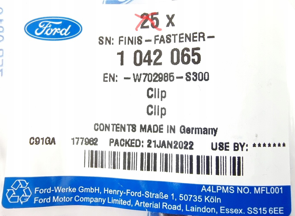 фото №7, Клипса уплотнители порог mondeo mk4 s-max / galaxy