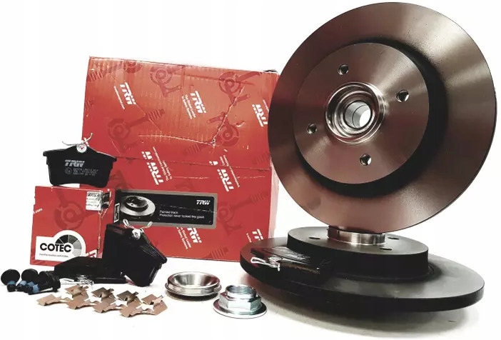 фото №1, Trw тормозные диски+ тормозные колодки задняя peugeot partner ii 308 sw