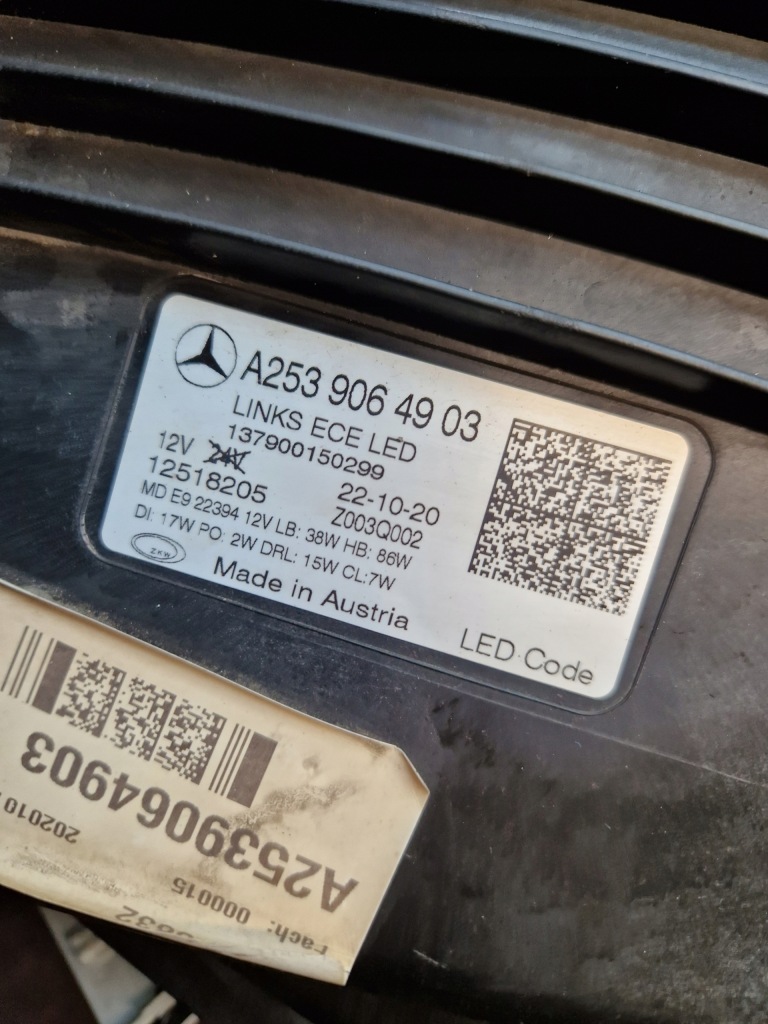 фото №9, Mercedes glc x253 w253 lift лампа перед левая full led multibeam