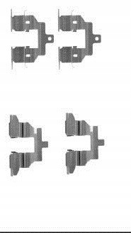 фото №1, Набір монтажний гальмівних колодок гальмівних nissan tiida