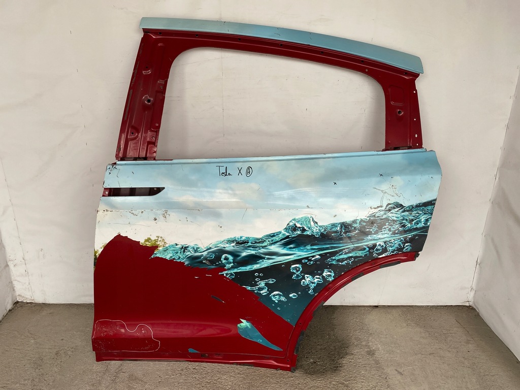 фото №1, Tesla x двері ліва задні poznań giełda