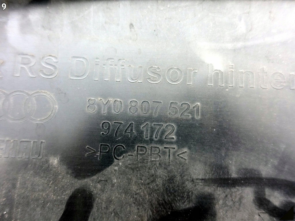 фото №10, Audi rs3 8y0 20- бампер молдинг спойлер задня + джгут do відкривання кришки