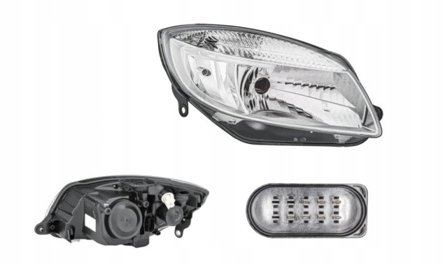 фото №1, Фара правий skoda fabia roomster 06-hella