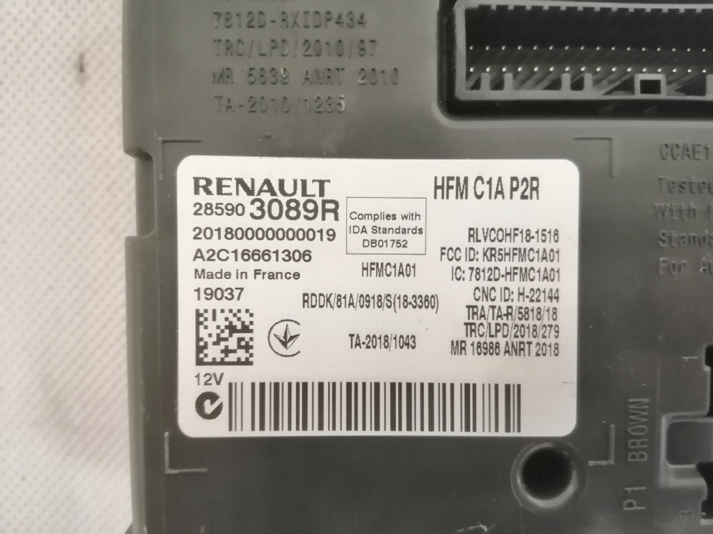 фото №4, Блок управления 285903089r renault espace v lift 2.0dci