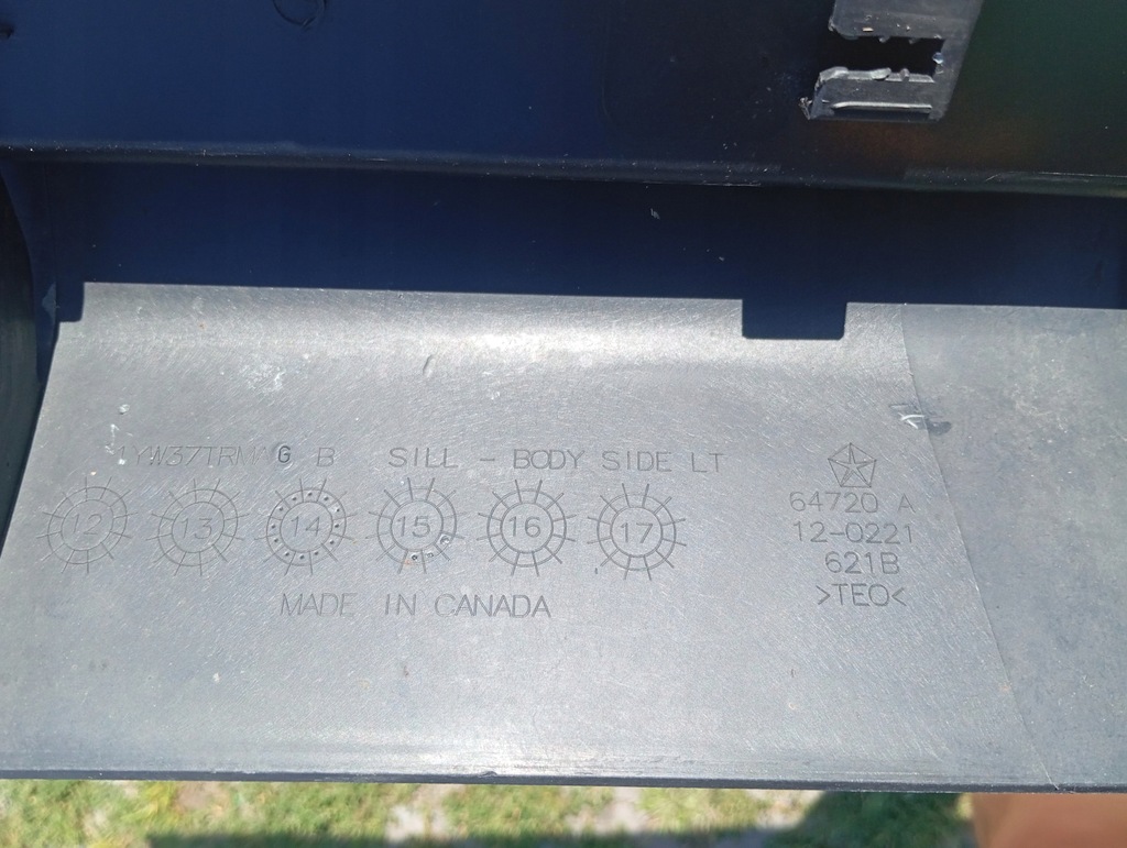 фото №16, Jeep cherokee kl 14- 23 i lift молдинг na порог левая порог накладка