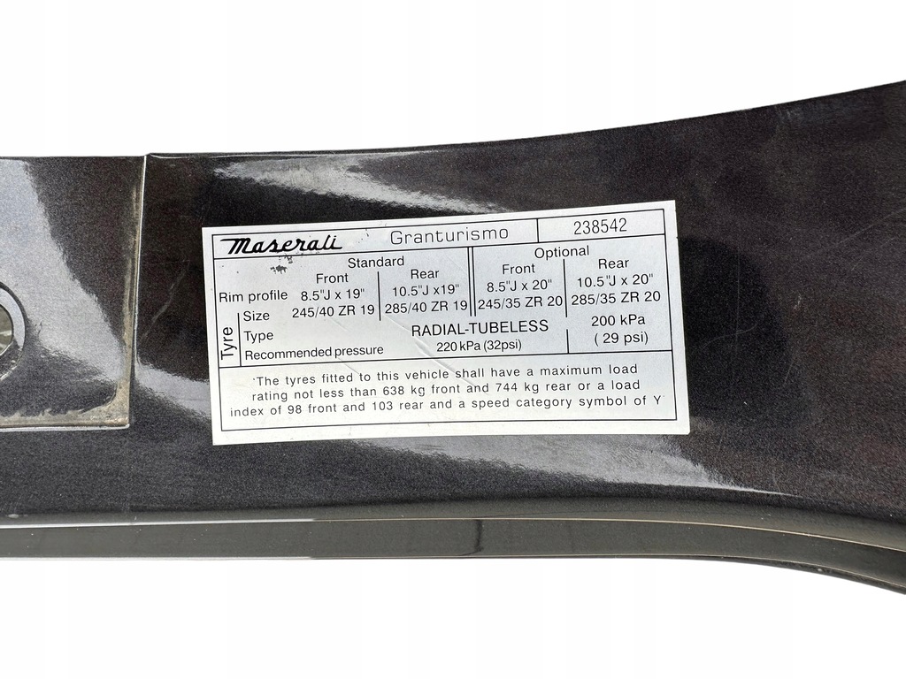 фото №7, Maserati granturismo молдинг поріг lh 80093800