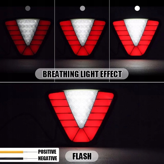 фото №15, Лампа задняя стоп третий свет стоп-сигнал универсальные красные mocne f1