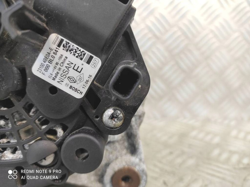 фото №6, Генератор 150a nissan x-trail t32 qashqai j11 renault koleos 1.6 2.0 dci