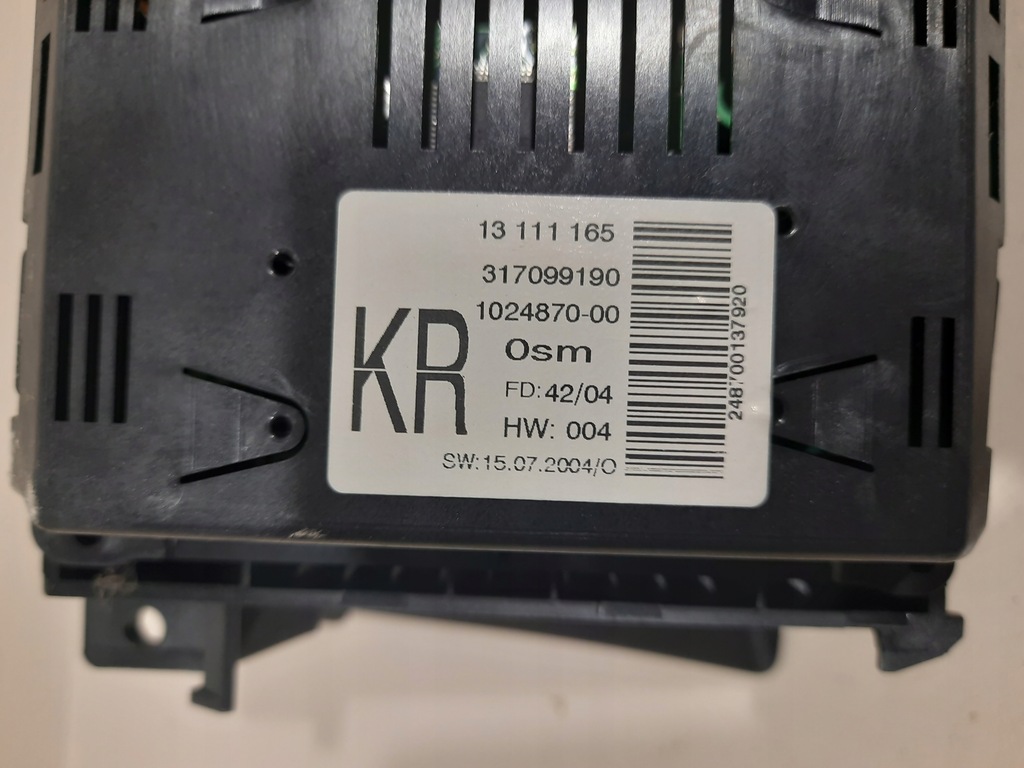 фото №9, Дисплей радіо opel astra h 13111165