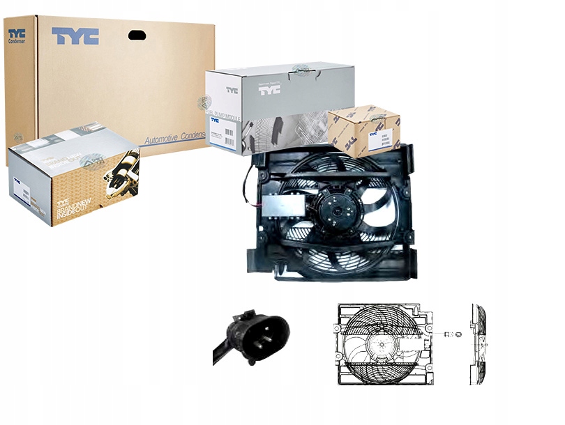 фото №1, Tyc вентилятор радіатора bmw e 39 всі двигун