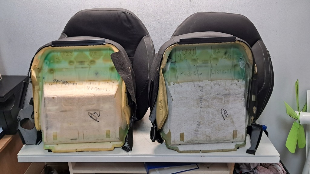 фото №13, Citroen c3 ii обшивка сиденье сиденье + спинка