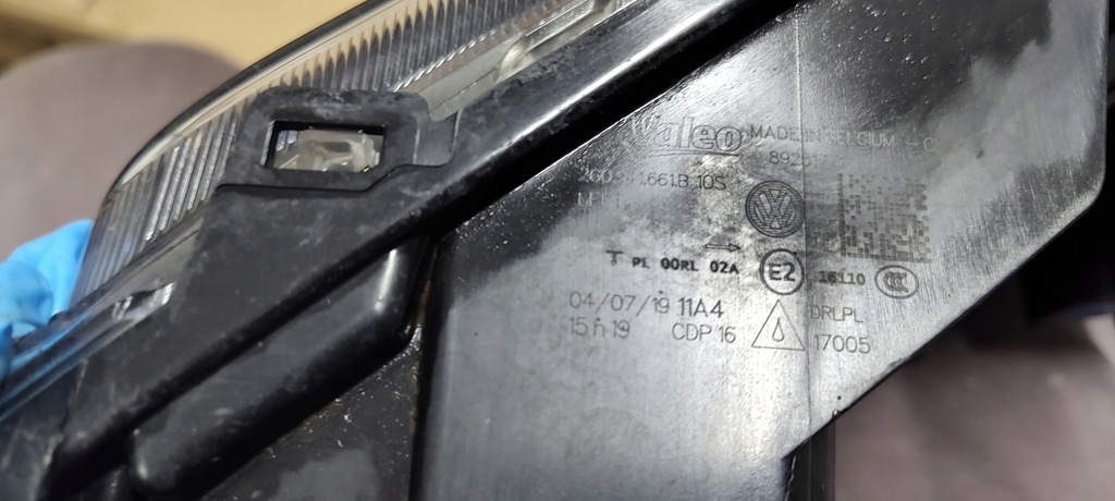 фото №10, Vw polo 2g противотуманная фара drl левый 2g0941661b