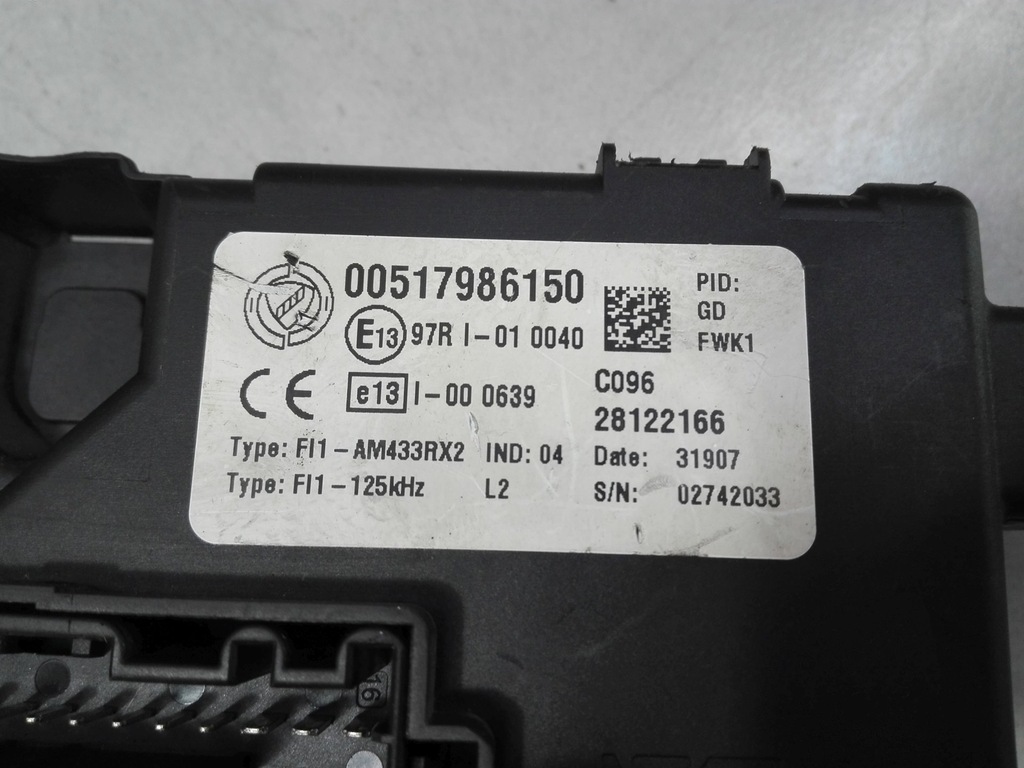 фото №5, Модуль коробка bsi fiat grande punto 1.3 multijet 00517986150