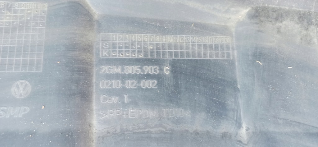 фото №13, Vw t-cross 2gm 2018- бампер перед 4pdc плита защита 2gm807221a