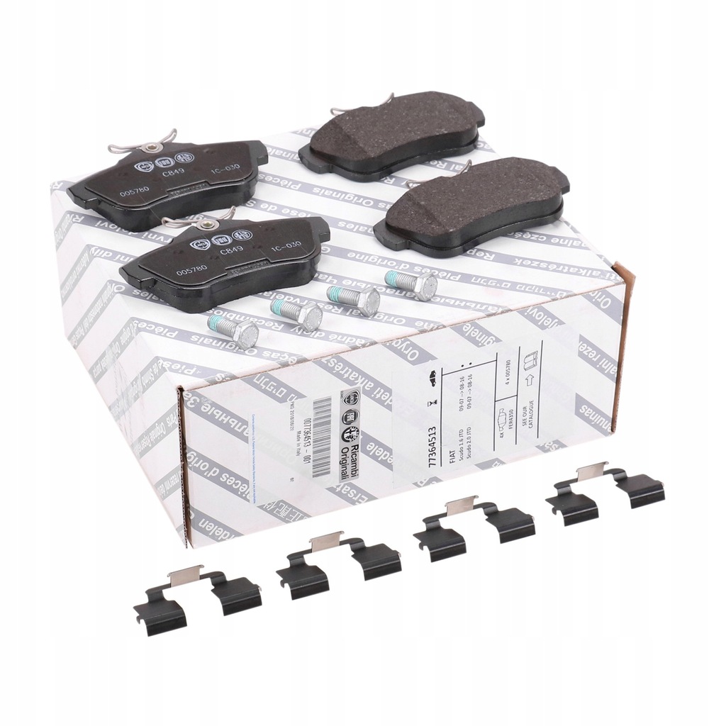 фото №1, Тормозные колодки задняя fiat scudo ii citroen jumpy ii 77364513