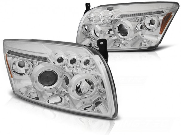 Купить Лампы передние dodge caliber 06-12 angel eyes chr.