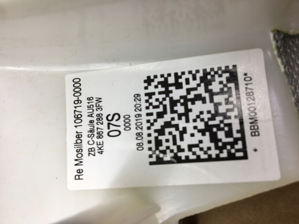 фото №9, Обшивка стойка c правое audi e-tron 4ke867288 3fw