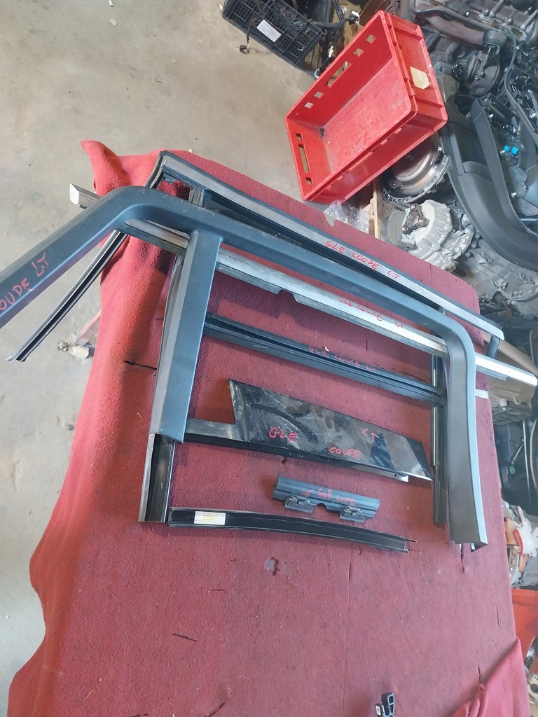 фото №1, Mercedes w292 w166 coupe рамка двері молдинг хром ліва задня parapet komple