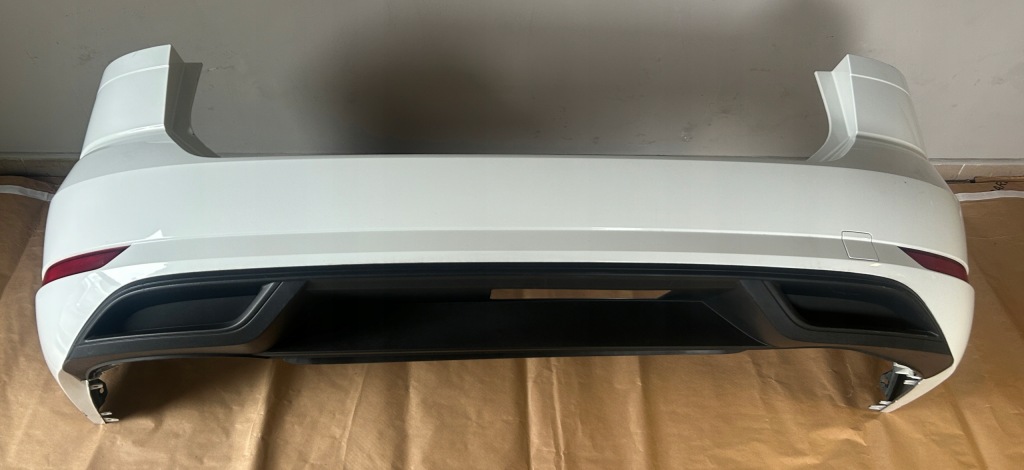 Купить Vw golf 7 рестайлинг  2017-2020 бампер задний универсал pure white lc9a