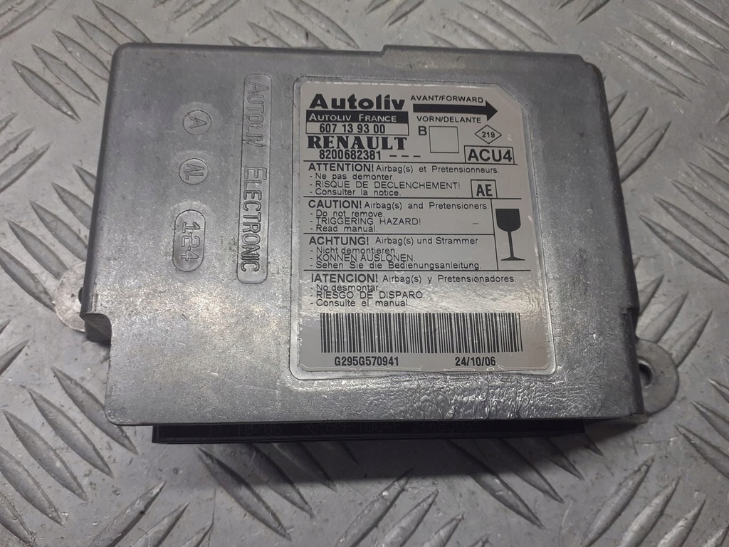 фото №1, Модуль подушка безпеки renault megane ii 1.9 dci 8200682381