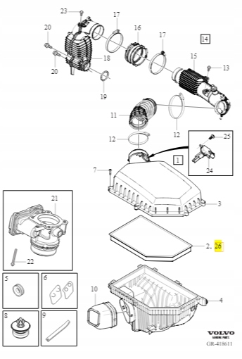 фото №3, Фильтр воздуха volvo polestar performance
