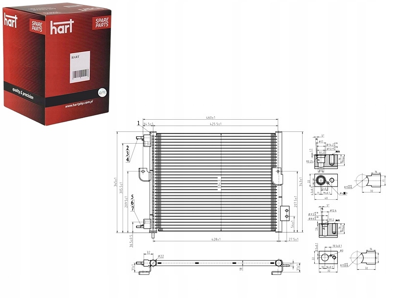 фото №1, Конденсатор конденсатор кондиционера atos 1.0 12v 98-00 hart