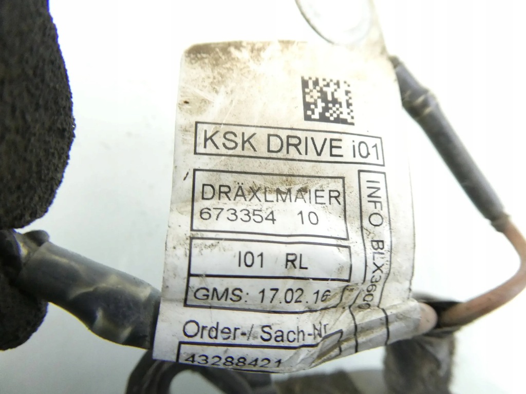 фото №16, Джгут електропроводка двигуна bmw i3 l01 9321027 9391966