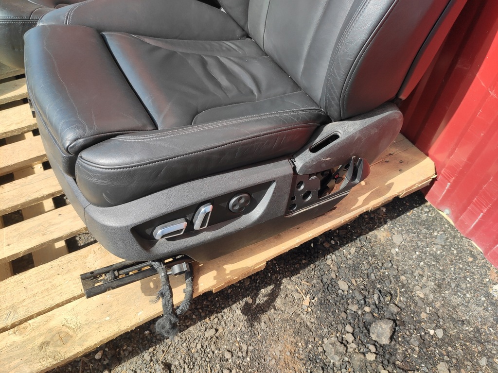 фото №14, Audi q7 4l салон сидіння сидіння s-line заднє сидіння 3 ряд обшивки комплект 7 шкіра