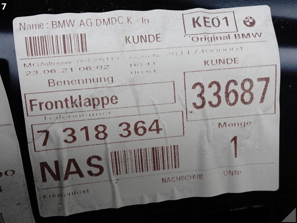 Mini cooper r55 r56 r57 r58 r59 06-13 капот крышка двигателя новая оригинал Киев